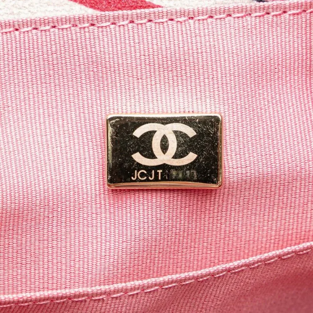 Chanel Deauville Velour Leather 2way bag